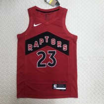 NBA Men Toronto Raptors Red #23 VANVLEET Jersey High Quality Name and Number Print