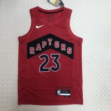 NBA Men Toronto Raptors Red #23 VANVLEET Jersey High Quality Name and Number Print
