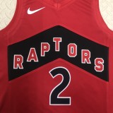 NBA Men Toronto Raptors Red #2 LEONARD Jersey High Quality Name and Number Print
