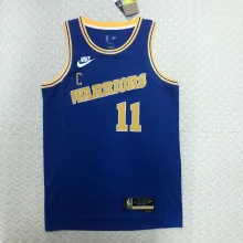 NBA Men Season 2023 Golden State Warriors Blue Retro #11 THOMPSON Jersey High Quality Name and Number Print