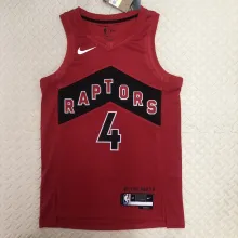NBA Men Toronto Raptors Red #4 BARNES Jersey High Quality Name and Number Print
