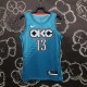 NBA Men Oklahoma City Thunder City Version Blue #13 GEORGE Jersey High Quality Name and Number Print