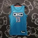 NBA Men Oklahoma City Thunder City Version Blue #13 GEORGE Jersey High Quality Name and Number Print