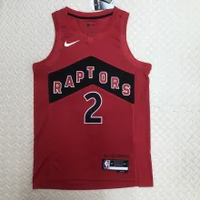 NBA Men Toronto Raptors Red #2 LEONARD Jersey High Quality Name and Number Print