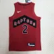 NBA Men Toronto Raptors Red #2 LEONARD Jersey High Quality Name and Number Print