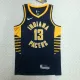 NBA Men Season 2023 Indiana Pacers Black #13 GEORGE Jersey High Quality Name and Number Print