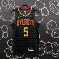 NBA Men Atlanta Hawks Black #5 MURRAY Jersey High Quality Name and Number Print
