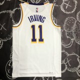NBA 75th Anniversary Los Angeles Lakers White Round Neck #11 IRVING Jersey High Quality Name and Number Print