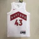 NBA Men Toronto Raptors White #43 SIAKAM Jersey High Quality Name and Number Print