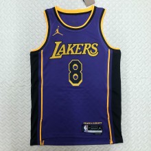 NBA Men Season 2023 Los Angeles Lakers Purple with Jordan Logo #8 BRYANT Jersey High Quality Name and Number Print