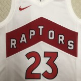 NBA Men Toronto Raptors White #23 VANVLEET Jersey High Quality Name and Number Print