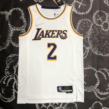 NBA 75th Anniversary Los Angeles Lakers White Round Neck #2 IRVING Jersey High Quality Name and Number Print