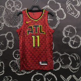 NBA Men Atlanta Hawks Red #11 YOUNG Jersey High Quality Name and Number Print