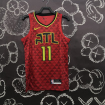 NBA Men Atlanta Hawks Red #11 YOUNG Jersey High Quality Name and Number Print