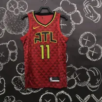 NBA Men Atlanta Hawks Red #11 YOUNG Jersey High Quality Name and Number Print