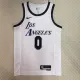 NBA Men Season 2023 Los Angeles Lakers White #0 WESTBROOK Jersey High Quality Name and Number Print