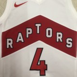 NBA Men Toronto Raptors White #4 BARNES Jersey High Quality Name and Number Print