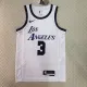 NBA Men Season 2023 Los Angeles Lakers White #3 DAVIS Jersey High Quality Name and Number Print
