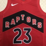 NBA Men Toronto Raptors Red #23 VANVLEET Jersey High Quality Name and Number Print