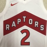 NBA Men Toronto Raptors White #2 LEONARD Jersey High Quality Name and Number Print