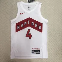 NBA Men Toronto Raptors White #4 BARNES Jersey High Quality Name and Number Print