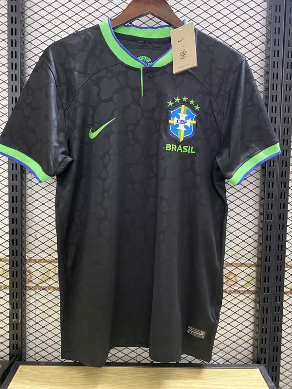 22/23 Brazil Black World Cup Jersey Thai Quality