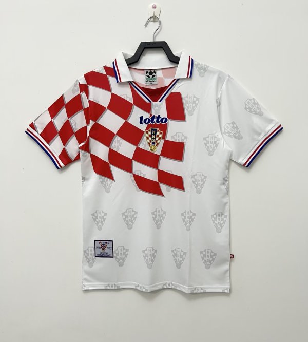 1998 Croatia Home Retro Soccer Jersey