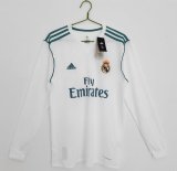 17/18 Real Madrid Home Retro Jersey Long Sleeve