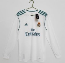 17/18 Real Madrid Home Retro Jersey Long Sleeve