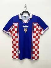 1998 Croatia Away Retro Soccer Jersey