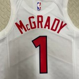 NBA Men Toronto Raptors White #1 McGRADY Jersey High Quality Name and Number Print