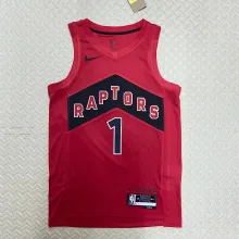 NBA Men Toronto Raptors Red #1 McGRADY Jersey High Quality Name and Number Print