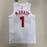 NBA Men Toronto Raptors White #1 McGRADY Jersey High Quality Name and Number Print