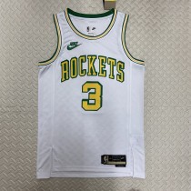NBA Men Season 2023 Houston Rockets White Retro #3 PORTER JR. Jersey High Quality Name and Number Print