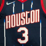 NBA Men Season 2022 Houston Rockets Blue #3 PORTER JR. Jersey High Quality Name and Number Print