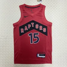 NBA Men Toronto Raptors Red #15 CARTER Jersey High Quality Name and Number Print
