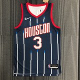 NBA Men Season 2022 Houston Rockets Blue #3 PORTER JR. Jersey High Quality Name and Number Print