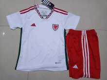 22/23 Welsh Away Kids World Cup Jersey