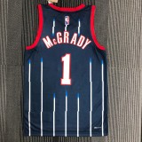 NBA Men Season 2022 Houston Rockets Blue #1 MCGRADY Jersey High Quality Name and Number Print