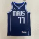 NBA Men Season 2023 Dallas Mavericks Blue with Jordan Logo #77 DONCIC Jersey High Quality Name and Number Print