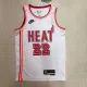 NBA Men Season 2023 Miami Heat White Retro #22 BUTLER Jersey High Quality Name and Number Print