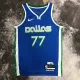 NBA Men Season 2023 Dallas Mavericks Blue #77 DONCIC Jersey High Quality Name and Number Print