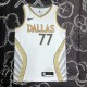 NBA Men Season 2020 Dallas Mavericks White #77 DONCIC Jersey High Quality Name and Number Print
