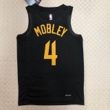 NBA Season 2023 Men Cleveland Cavaliers Black with Jordan Logo #4 MOBLEY Jersey High Quality Name and Number Print