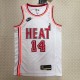 NBA Men Season 2023 Miami Heat White Retro #14 HERRO Jersey High Quality Name and Number Print