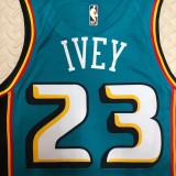 NBA Season 2023 Detroit Pistons Retro Green #22 IVEY Jersey High Quality Name and Number Print
