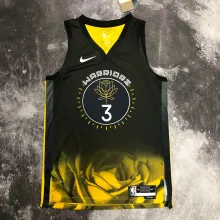 NBA Men Season 2023 Golden State Warriors Black #3 POOLE Jersey High Quality Name and Number Print