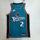 NBA Season 2023 Detroit Pistons Retro Green #2 CUNNINGHAM Jersey High Quality Name and Number Print