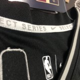 NBA Men 75th Anniversary Dallas Mavericks Select Series Black #77 DONCIC Jersey High Quality Name and Number Print