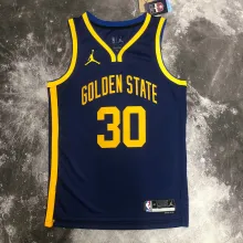 NBA Men Season 2023 Golden State Warriors Blue with Jordan Logo #30 CURRY Jersey High Quality Name and Number Print